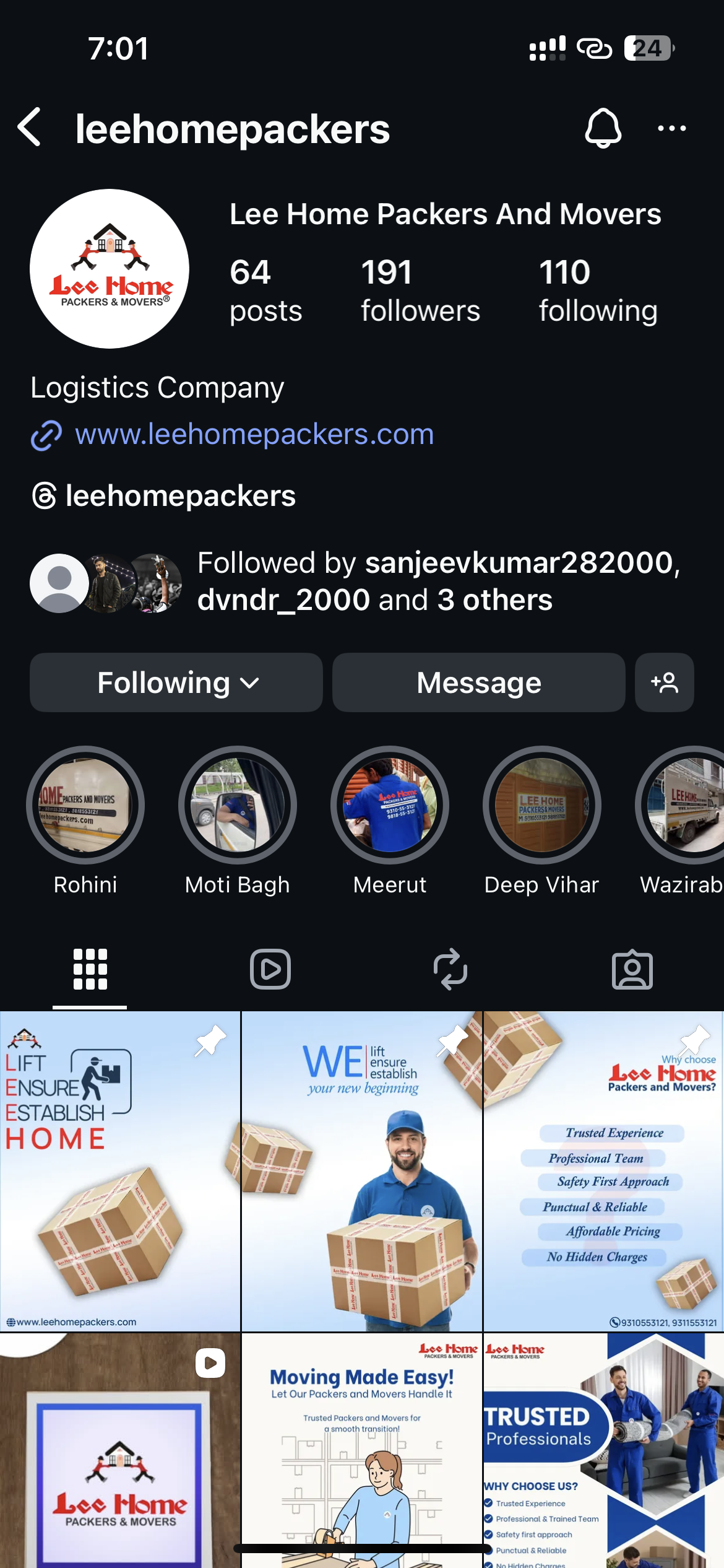 Building Trust on the Move: Lee Home Packers’ Social Media Campaign