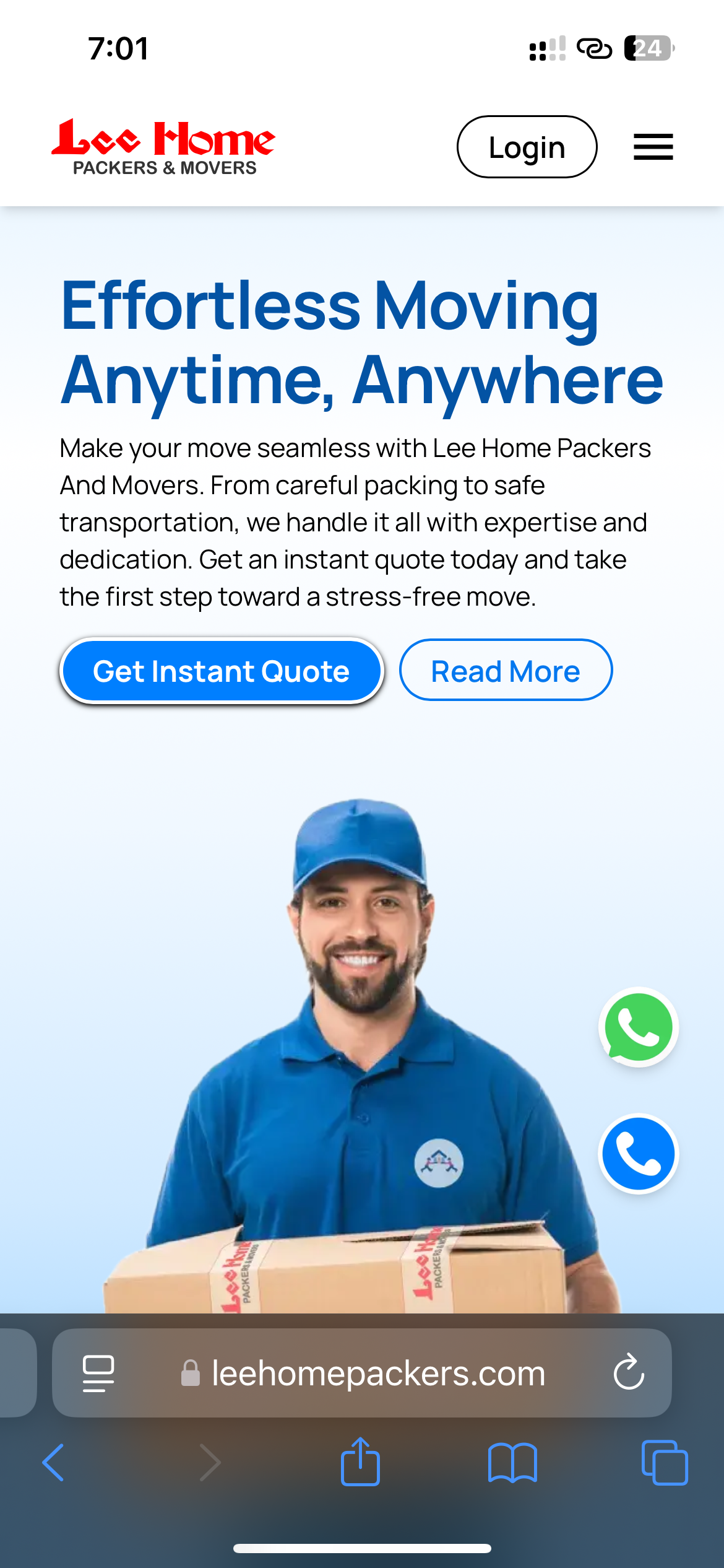 Moving Experiences: Lee Home Packers Digital Makeover